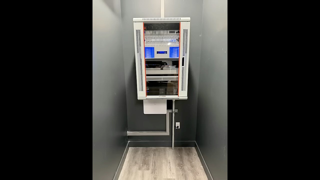Proper Network Cabinet #ubiquiti