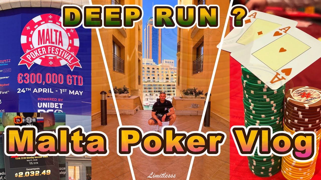 Poker Reise ♠️♥️ | Malta 🇲🇹 | Malta Poker Festival 2023 | Casino Portomaso - Poker VLOG 