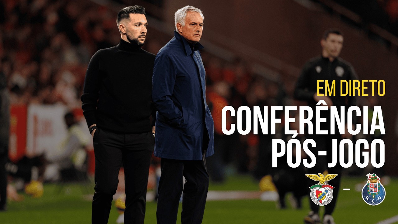 🔴 EM DIRETO | CONFER&Ecirc;NCIA P&Oacute;S JOGO | Benfica - FC Porto