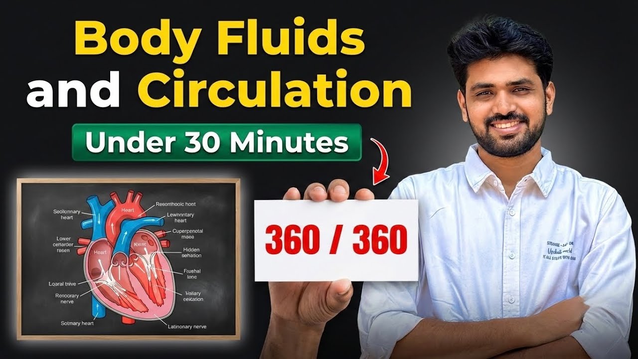 Body Fluids & Circulation Quick Revision😱| NEET 2026 Predicted Question | Vaibhav Sir 