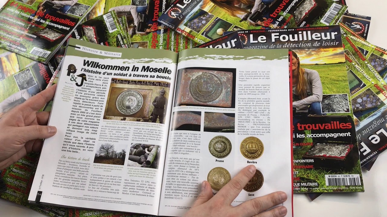 Magazine de d&eacute;tection et chasse aux tresors le Fouilleur 66 en kiosque