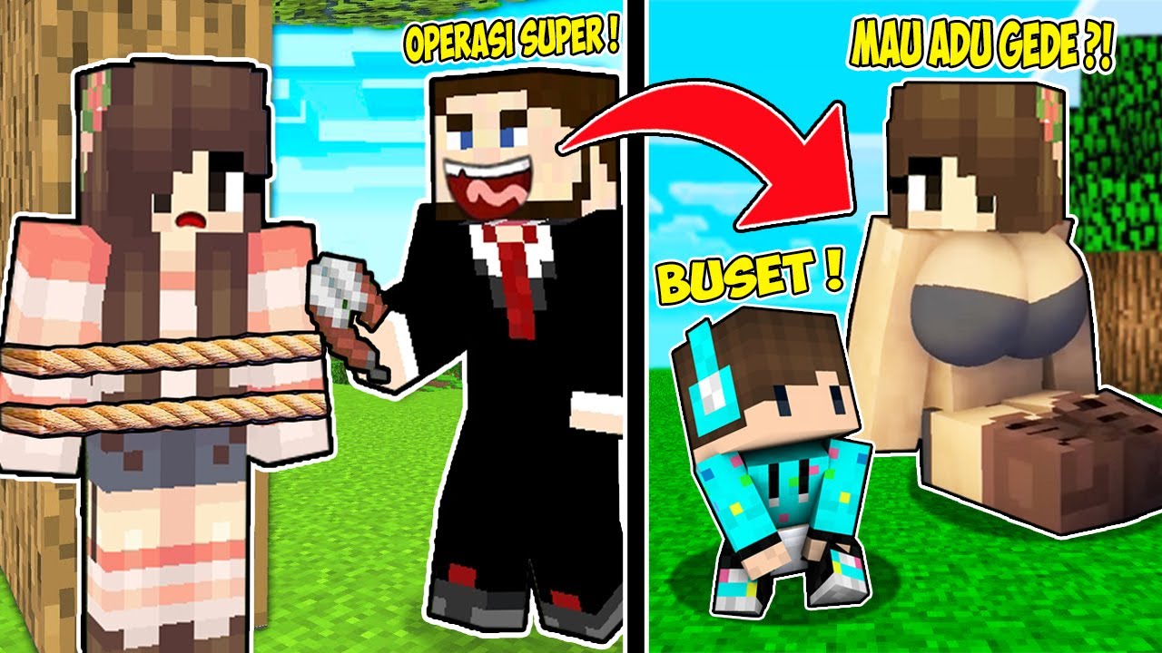 AKU BIKIN DADA KAK VINA JADI SUPER DUPER BESAR DAN MAKIN SEKSI DGN MOD MESUM INI DI MINECRAFT !!!