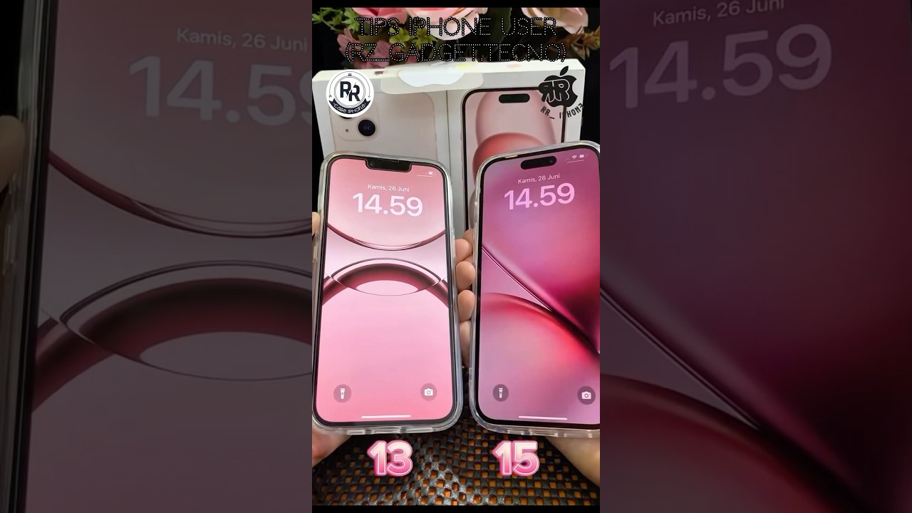 IPHONE 13 VS 15 PINK #fy #like #iphone #shortsvideo #shorts #shortvideo #fypage #fyp  #subscribe