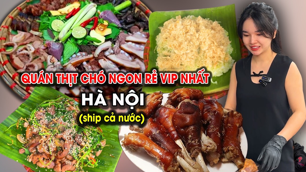 Chó Trôi Xôi Dừa | Quán thịt chó VIP nhất Thủ Đô, Cận cảnh chế các món thịt chó