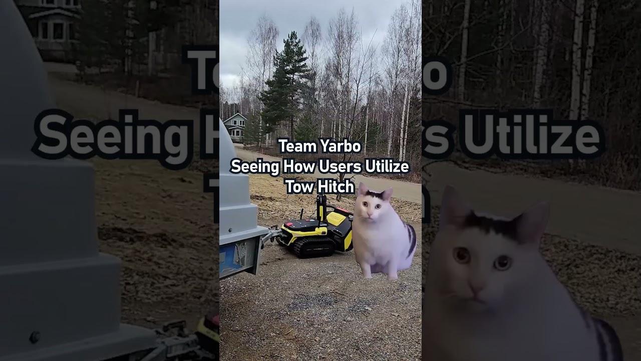 POV: Team Yarbo seeing how users utilize the tow hitch!  #yarbo #lawnmowerrobot #towhitch #memes