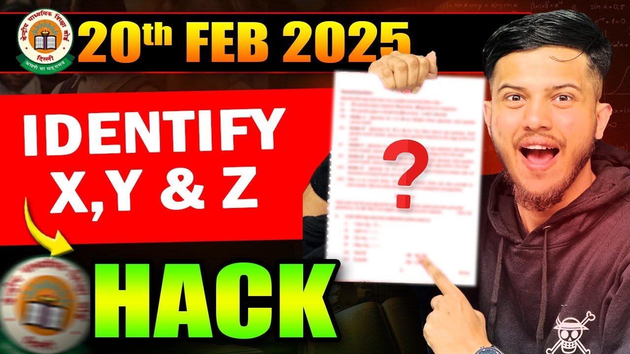Identify X ,Y and Z Type Questions 🔥|| Previous Year Questions Class 10 Science ||