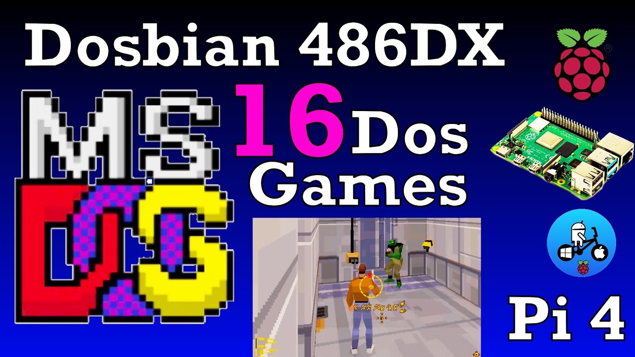 Dosbian. 16 игр MSDos. Работает на Raspberry Pi 4.