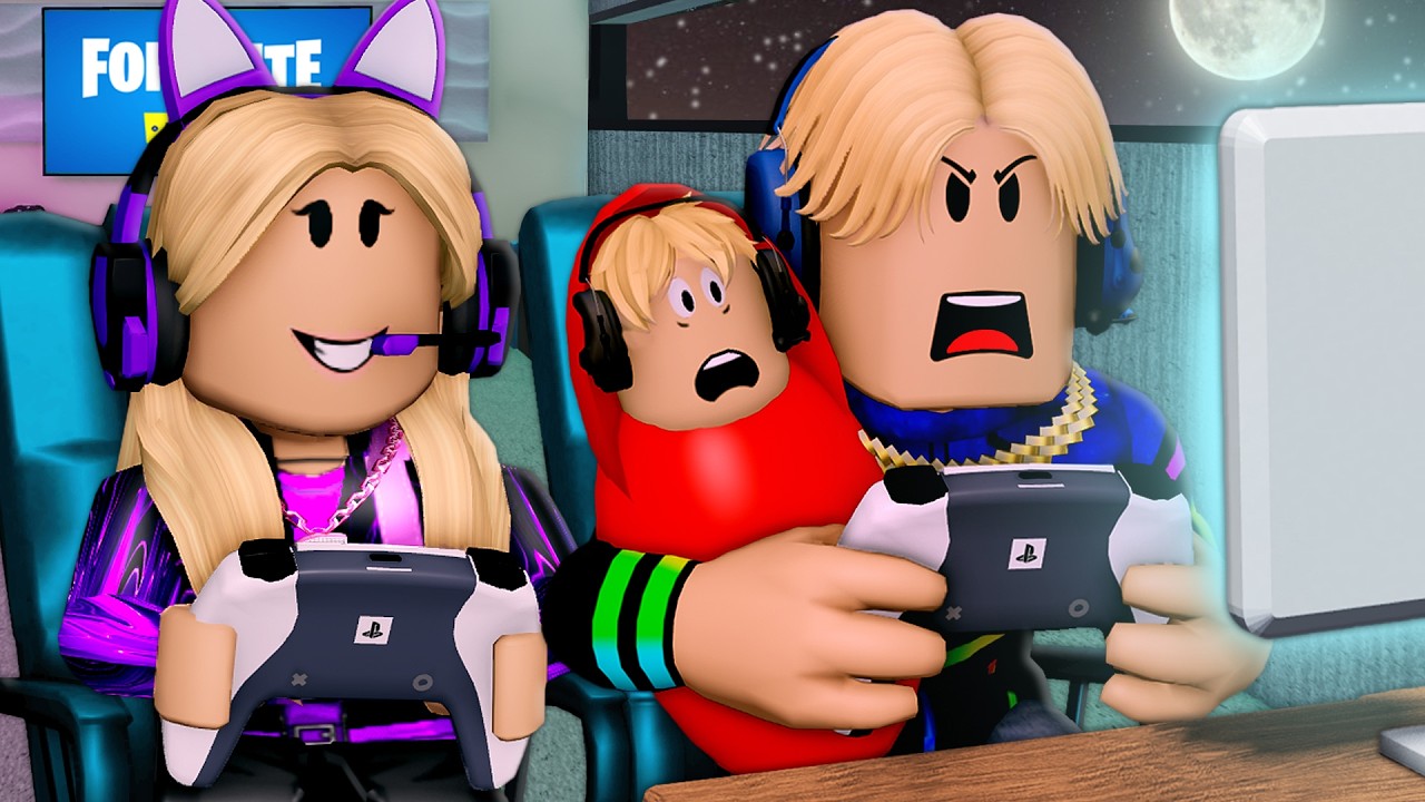 Born Into A GAMER Family! (A Roblox Movie)