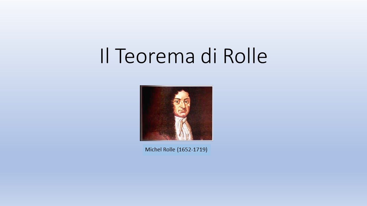 Teorema di Rolle