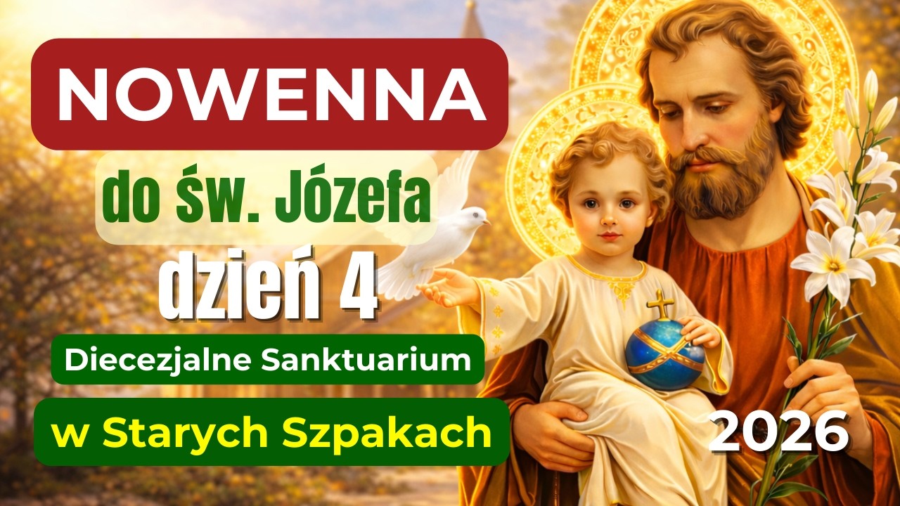 DZIEŃ 4 - NOWENNA DO ŚW. JÓZEFA - SANKTUARIUM W STARYCH SZPAKACH - 13.03.2026 - transmisja na żywo📡