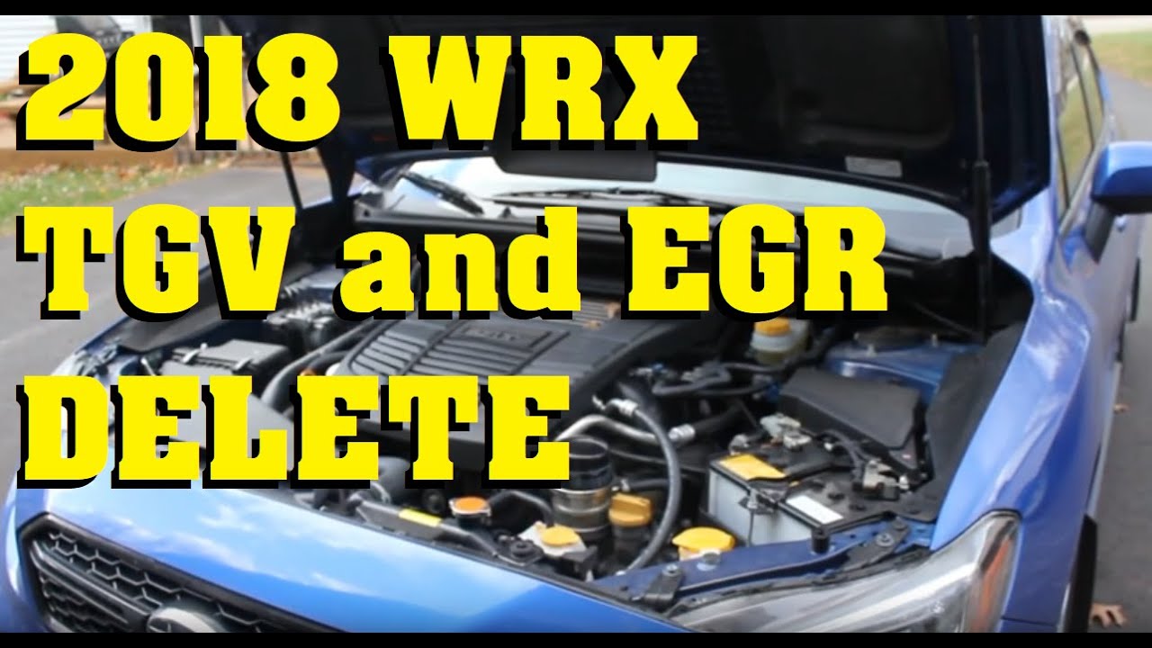 2018 Subaru WRX TGV and EGR Delete
