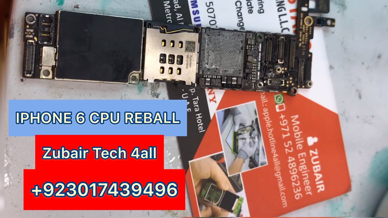 Iphone 6 How to Reball and Swap CPU A8 Step By Step