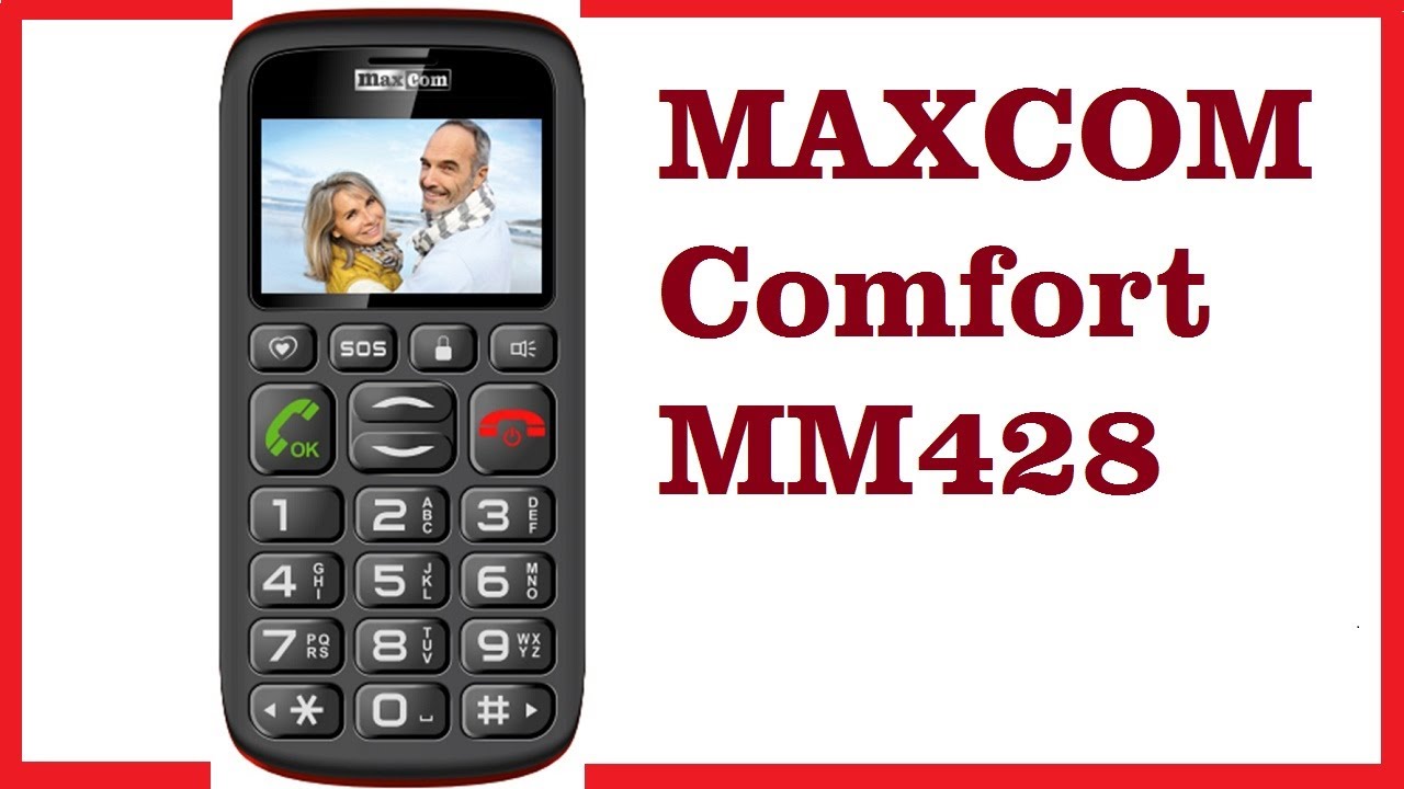 MAXCOM Comfort MM428 | pentru batrani, cu butoane mari | - Telefon Senior Mobil