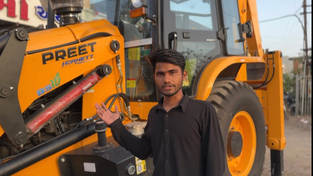 Preet backhoe new launch in Gujarat by (Sharma earthmovers)
