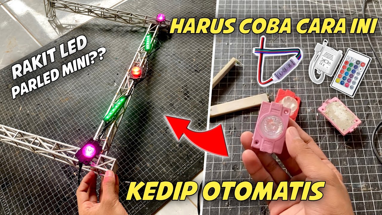 Rakit Led modul RGB panggung sound miniatur BERKEDIP OTOMATIS  