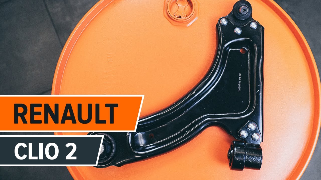 How to change front suspension arm on RENAULT CLIO 2 TUTORIAL | AUTODOC