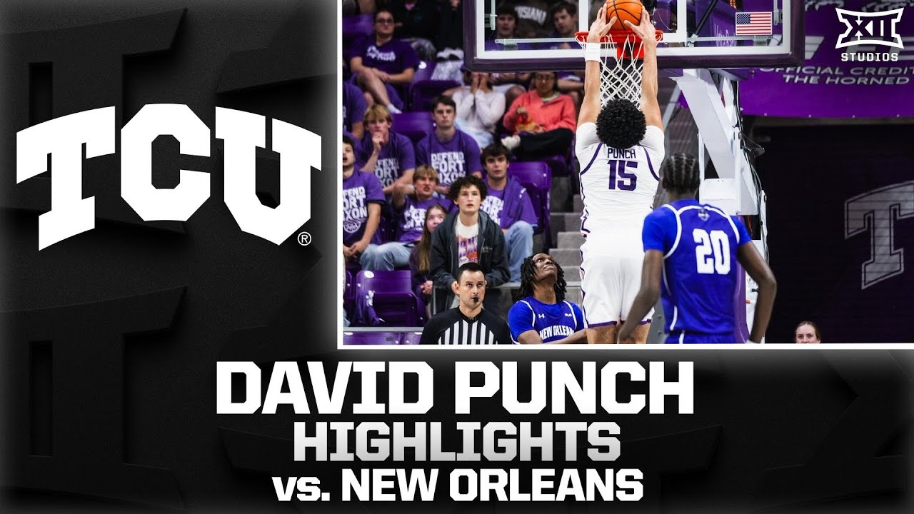 David Punch Highlights vs. New Orleans | 2025-26 Big 12 Men's Basketball
