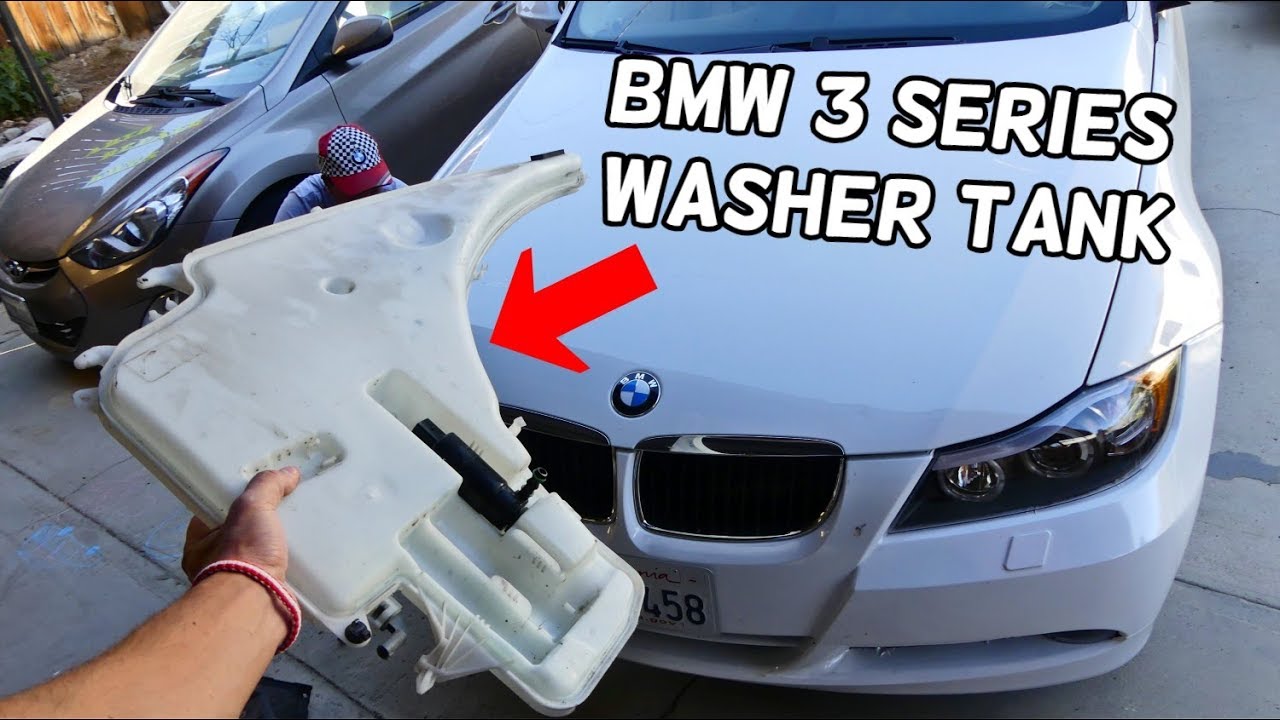 WINDSHIELD WASHER RESERVOIR TANK REPLACEMENT BMW E90 E91 E92 E93