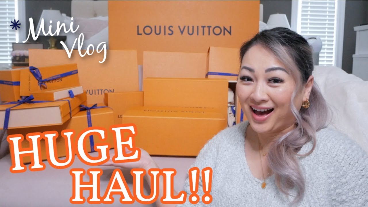 HUGE Louis Vuitton Haul *Mini Vlog & Full Unboxing Watercolour & BY The Pool Collection | JustSissi