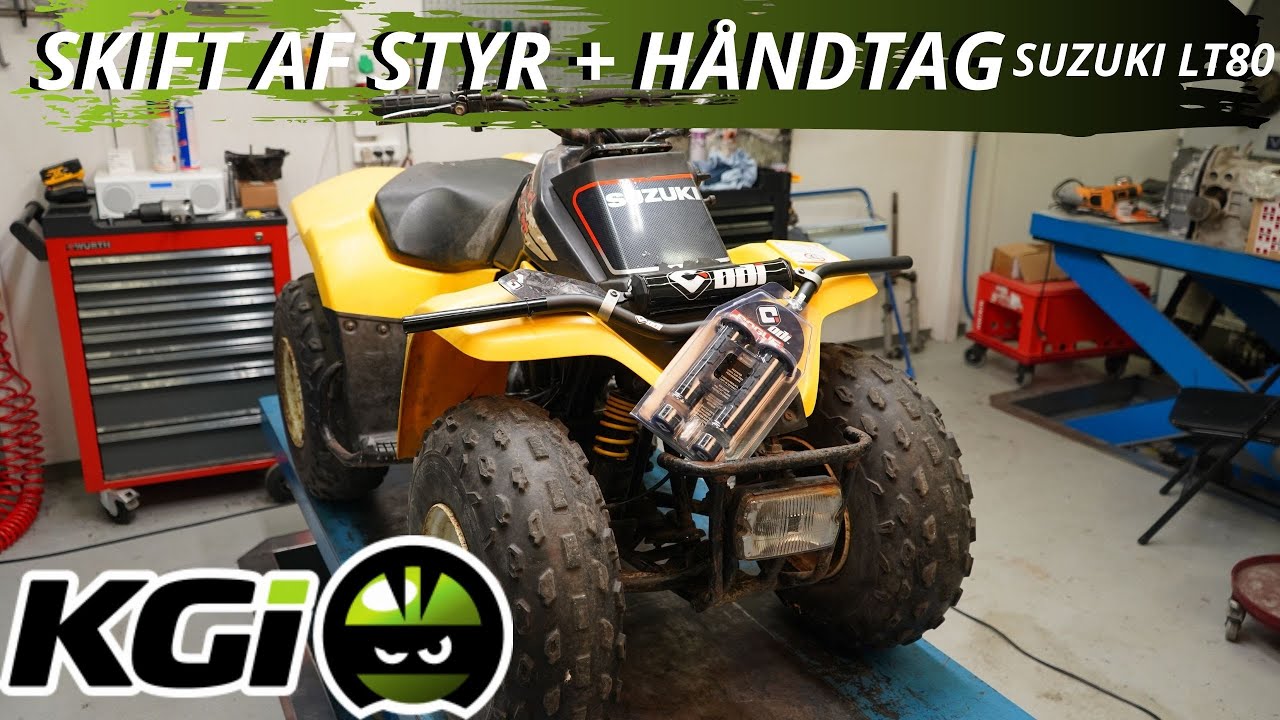 Suzuki LT80 skift af styr og håndtag