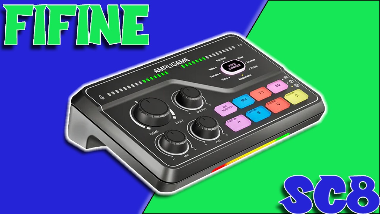 Лучший бюджетный аудиомикшер для консоли | Fifine Ampligame SC8
