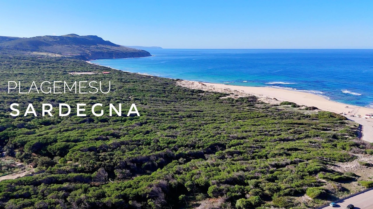 Gonnesa spiaggia di Plagemesu un'avventura tra sabbia, mare e panorami mozzafiato Sardegna 4k