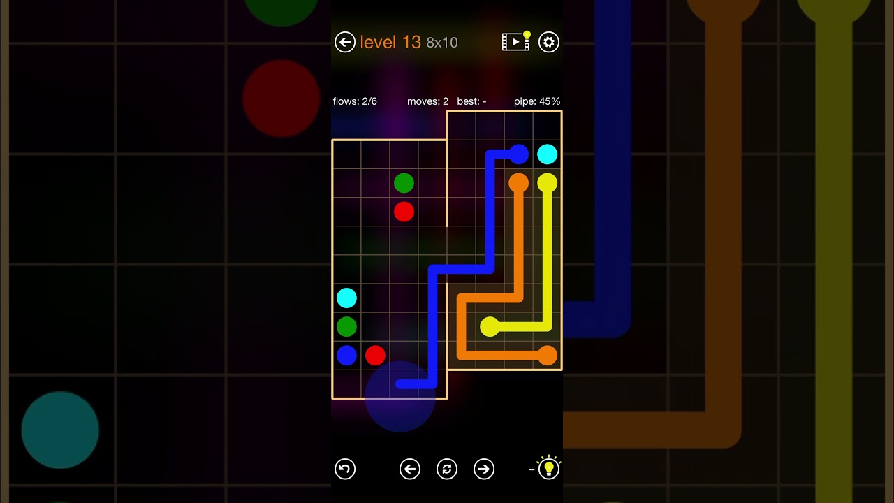Flow Free - Rectangles - Shifted Pack - Level 13 (8x10)
