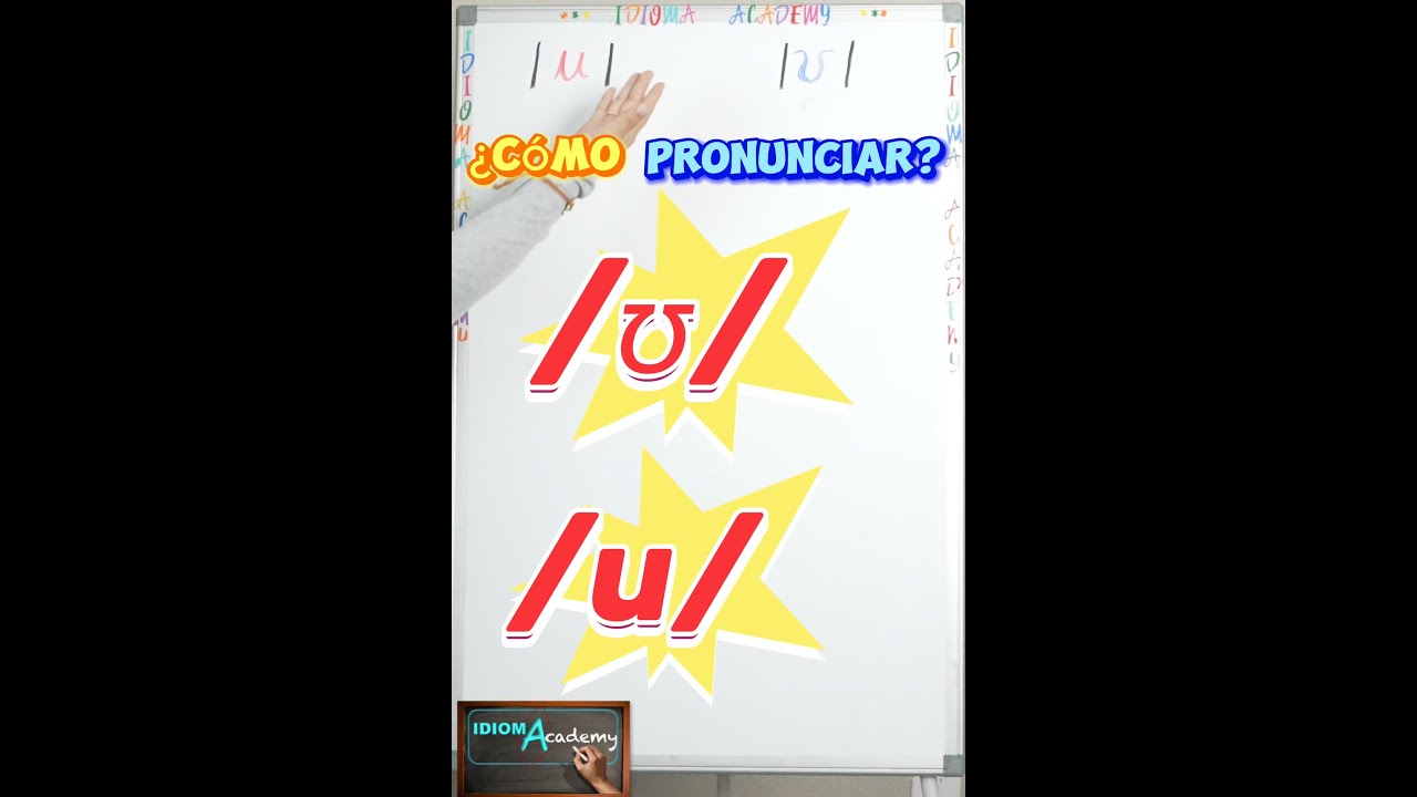 Diferencia de sonidos /u/ y /ʊ/ . Pronunciación en Inglés.