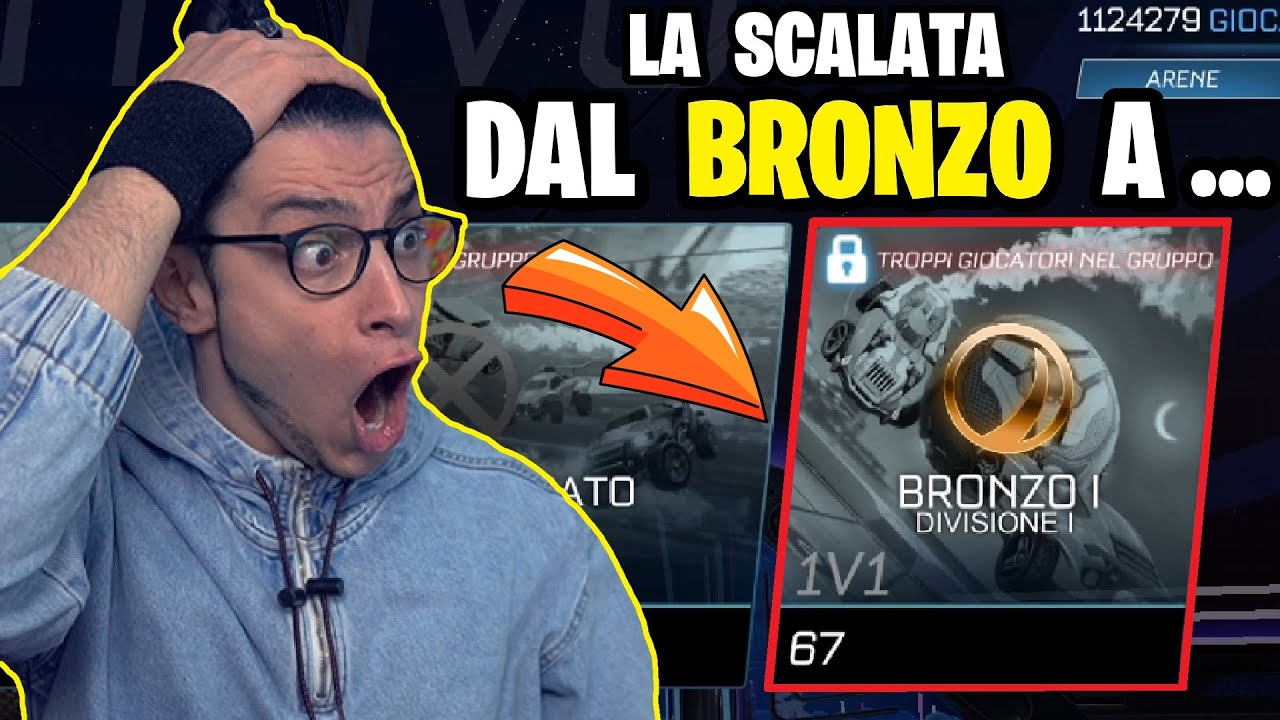 La SCALATA dal RANK pi&ugrave; BASSO FINO AL ... su ROCKET LEAGUE *imbattibile*
