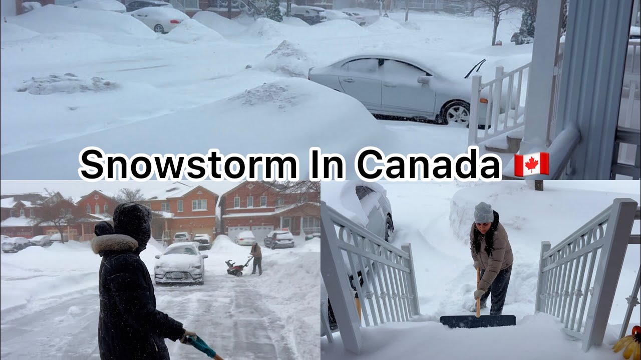 Snowstorm In Canada 🇨🇦| Life in Canada | Journey With Naureen 