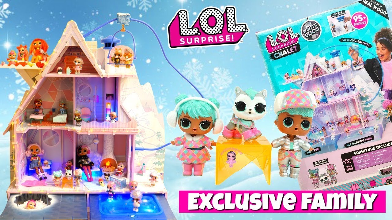 LOL Surprise Chalet House Full Unboxing LOL Surprise Winter Disco New House 2019 Review