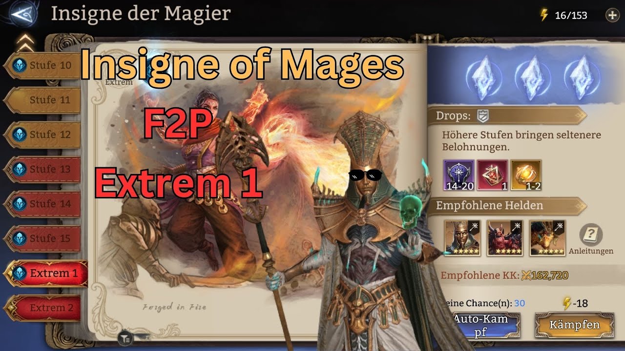 Insigne of Mages Extreme 1 F2P Guide Watcher of Realms