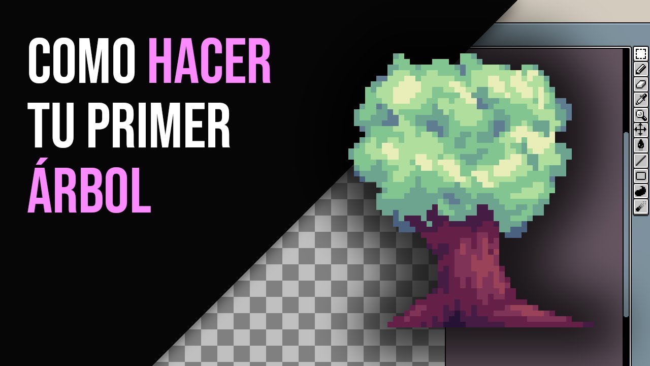 Como HACER un ARBOL en PIXEL ART | Pixel Art para principiantes