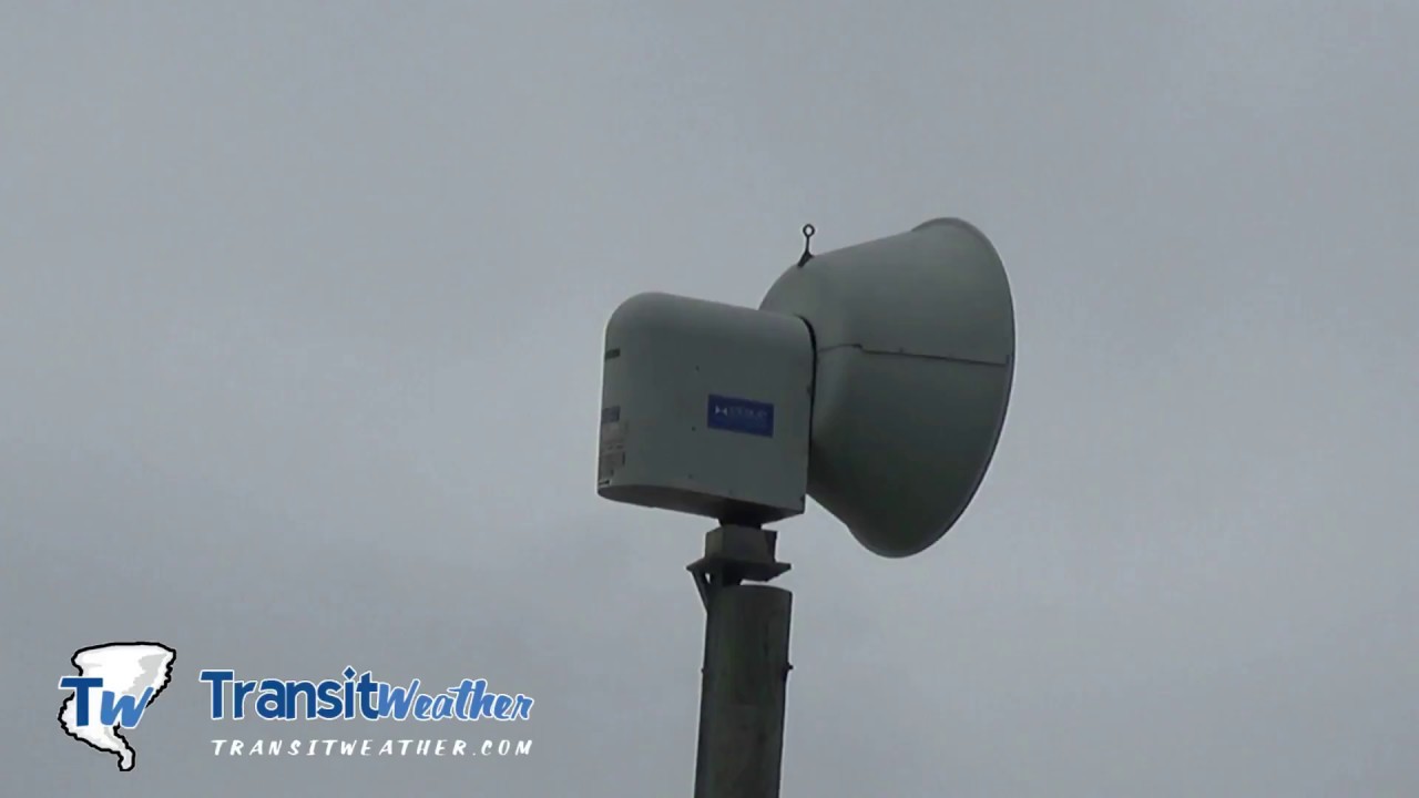 ASC T-128 Yorkville IL Tornado Siren Test (Tue May 2 2017 10a)