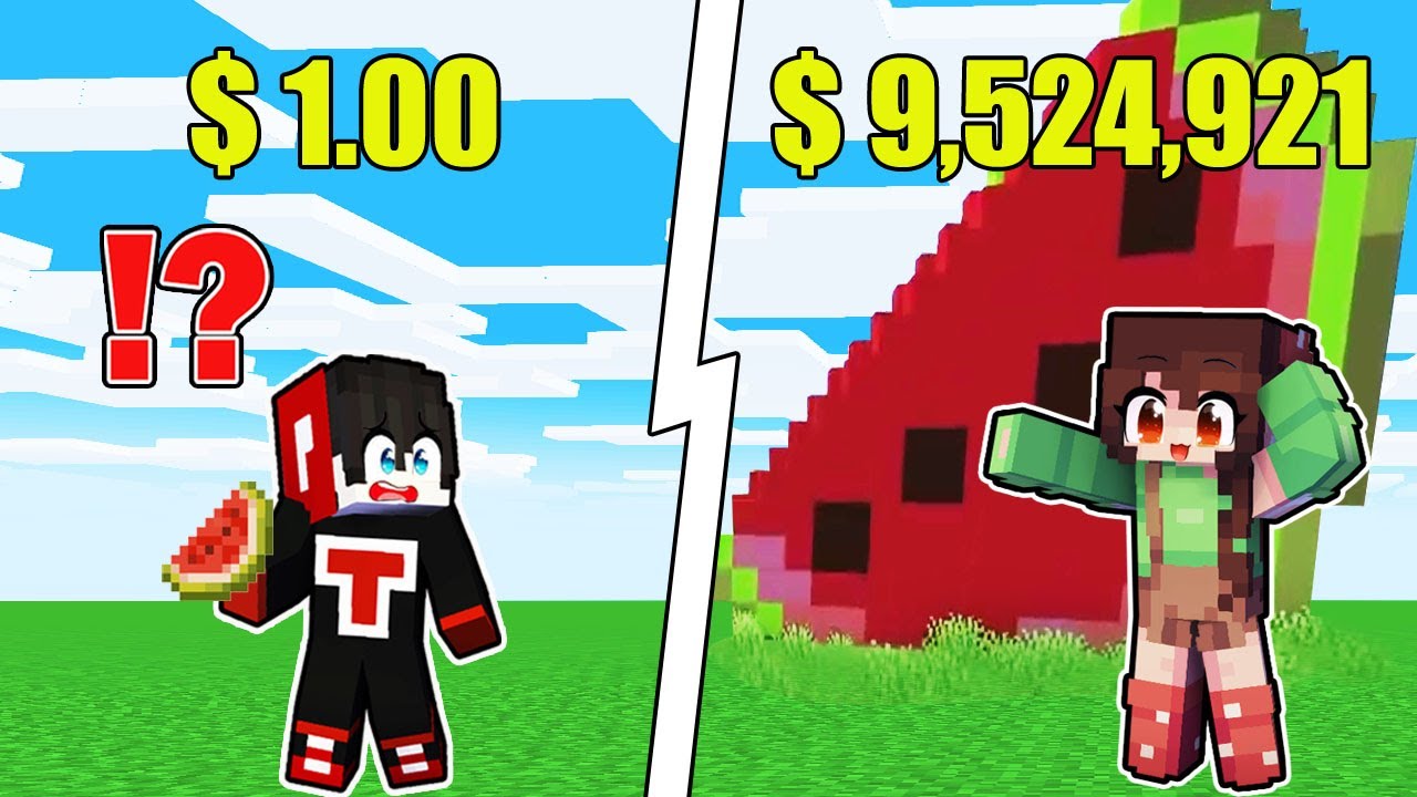 Playing GROW a GARDEN In Minecraft ( Tagalog )