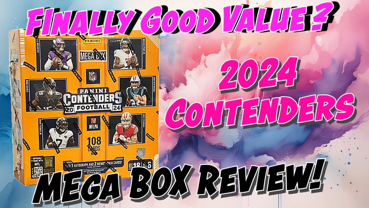 2024 Contenders Football Mega Box 🔥 1 Guaranteed Auto! | Viel besser als 2023?!