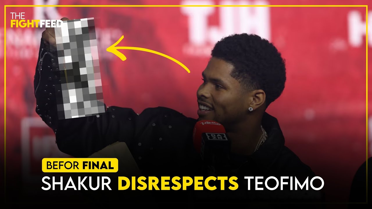 HE CROSSED THE LINE! Shakur Disrespects Teofimo Sr. at Final Presser of Shakur vs Teofimo Fight