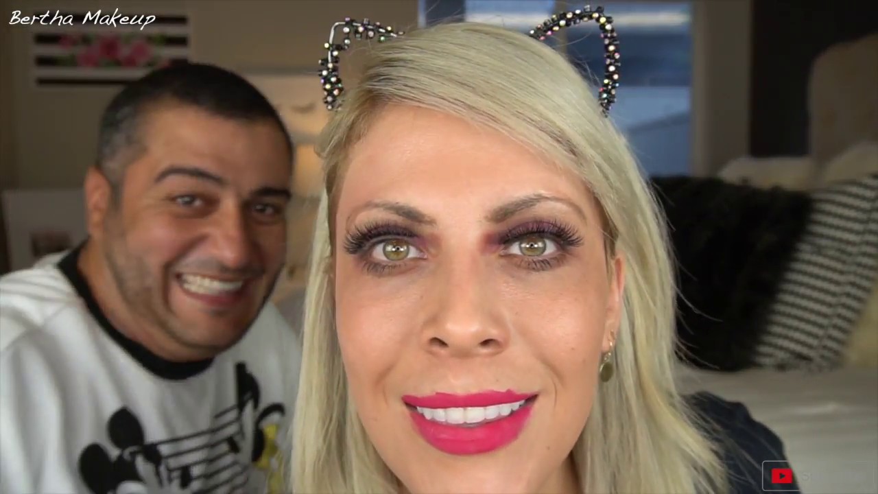 RETO MI ESPOSO ME MAQUILLA | Bertha Makeup