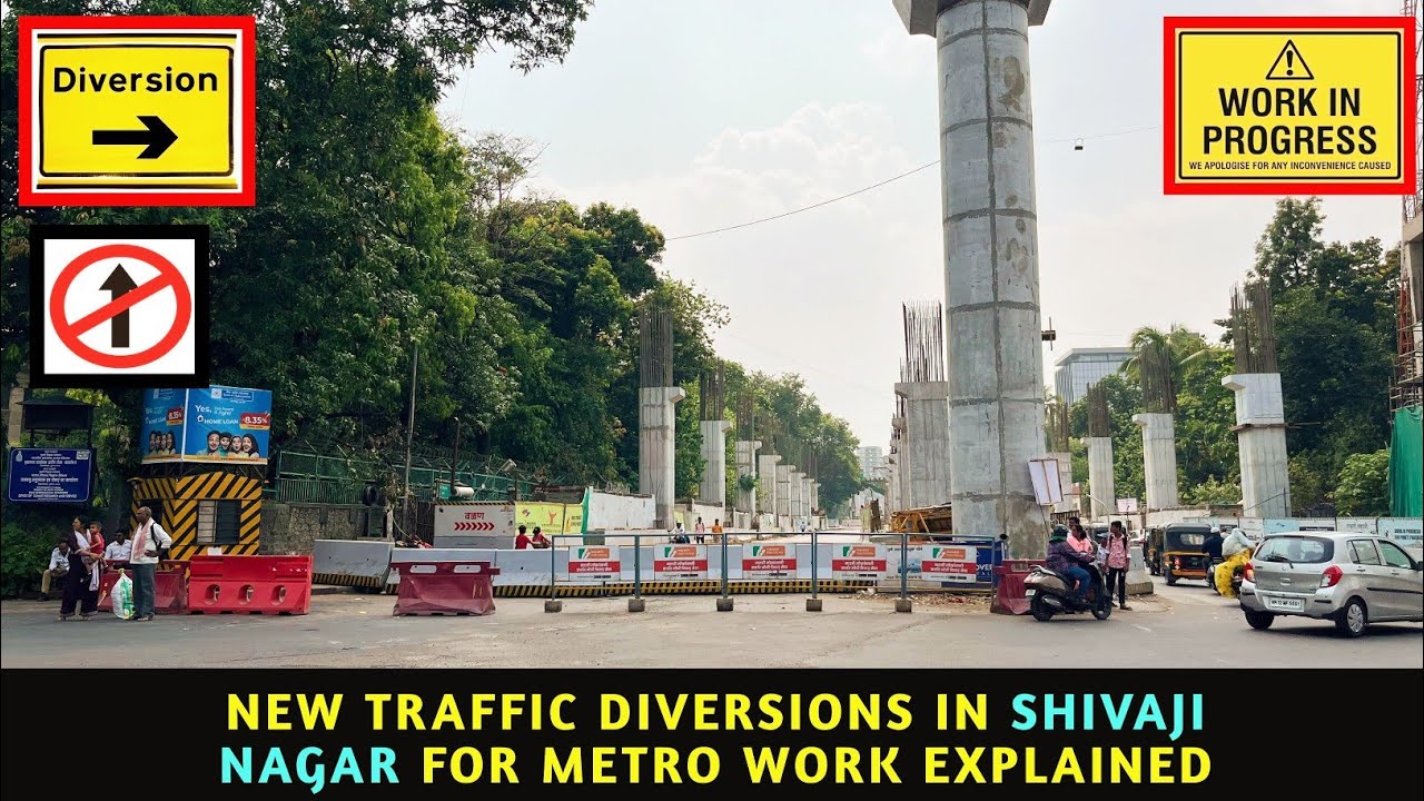 Pune Metro Vlog 336 - New Traffic Diversions In Shivajinagar For Metro Work Explained !