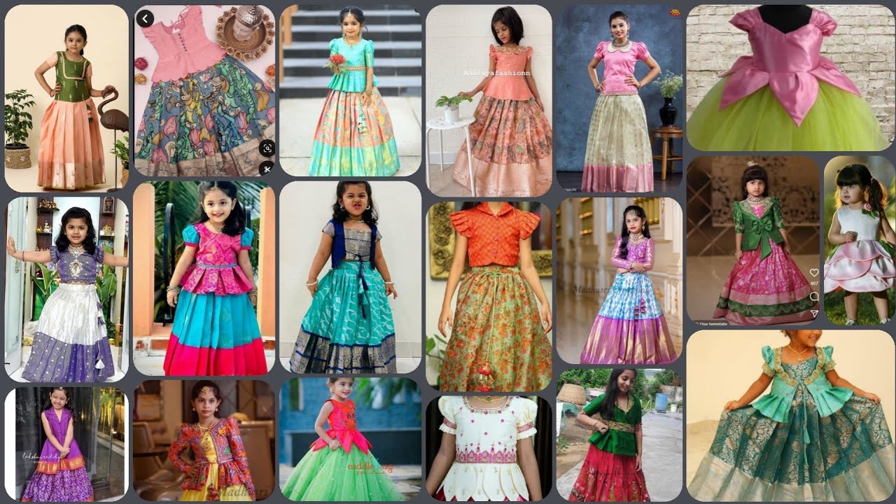 Latest Pattu Pavadai designs for Girl Baby | Pattu Langa Blouse Designs | Pattu Sattai Designs