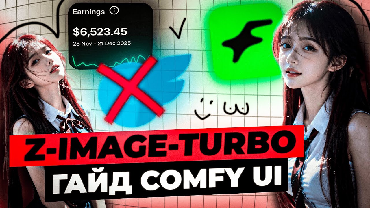 Гайд на ComfyUI | Заработок c AI OFM | Z-image-Turbo