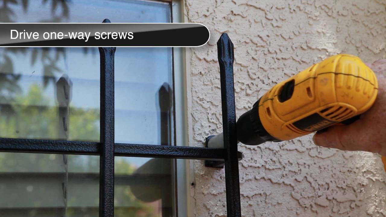 Vertical Window Guard installation