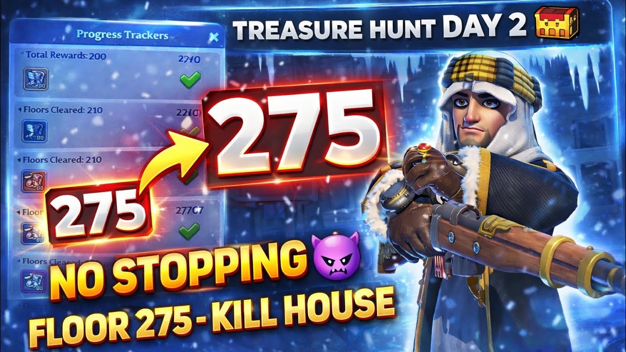 NO STOPPING 😈 | TREASURE HUNT DAY 2 FLOOR 275 – KILL HOUSE