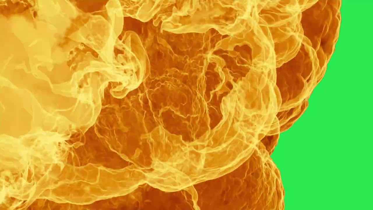 Fire Transition Pack with Green Screen and Black Screen- VFXHUB 