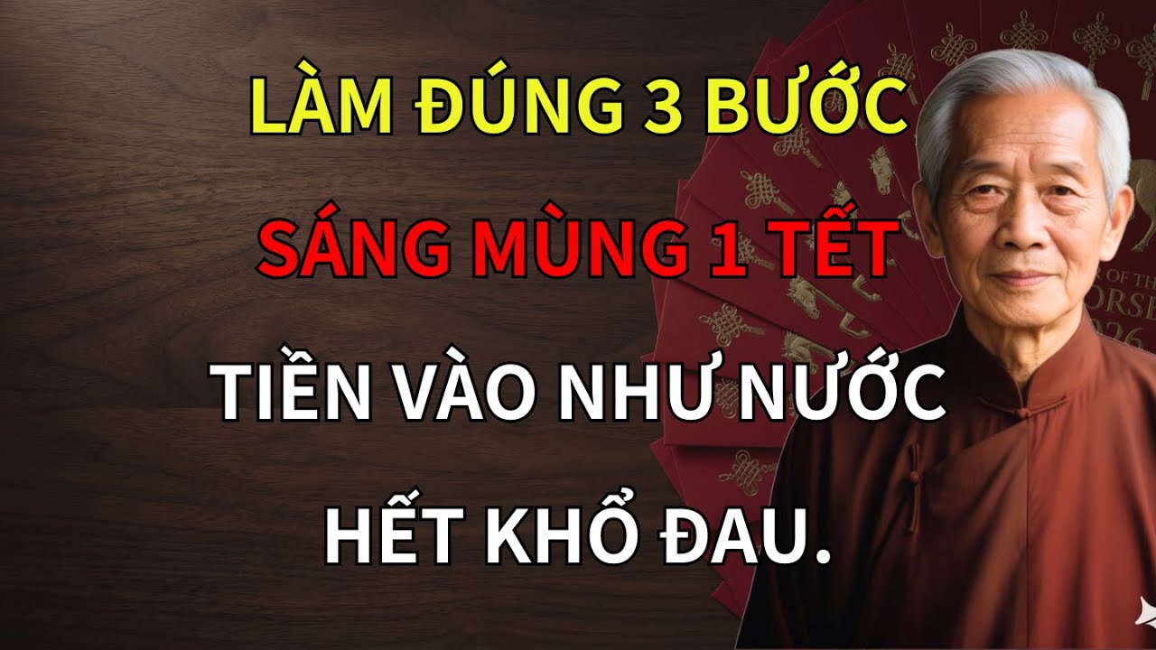 Sáng Mùng 1 Làm Đúng 3 Bước Này, Cả Năm 2026 TÀI LỘC MỞ CỬA VÀO NHÀ