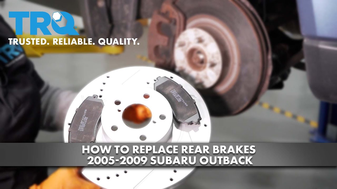 How to Replace Rear Brakes 2005-2009 Subaru Outback