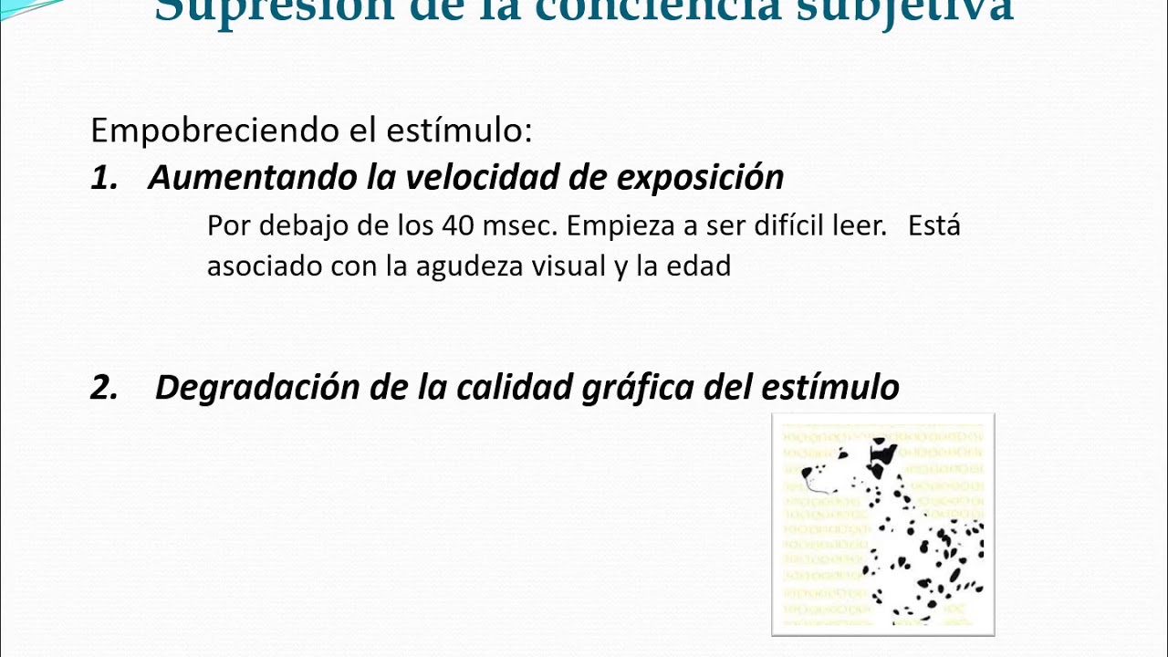 Priming, Enmascaramiento y TDL