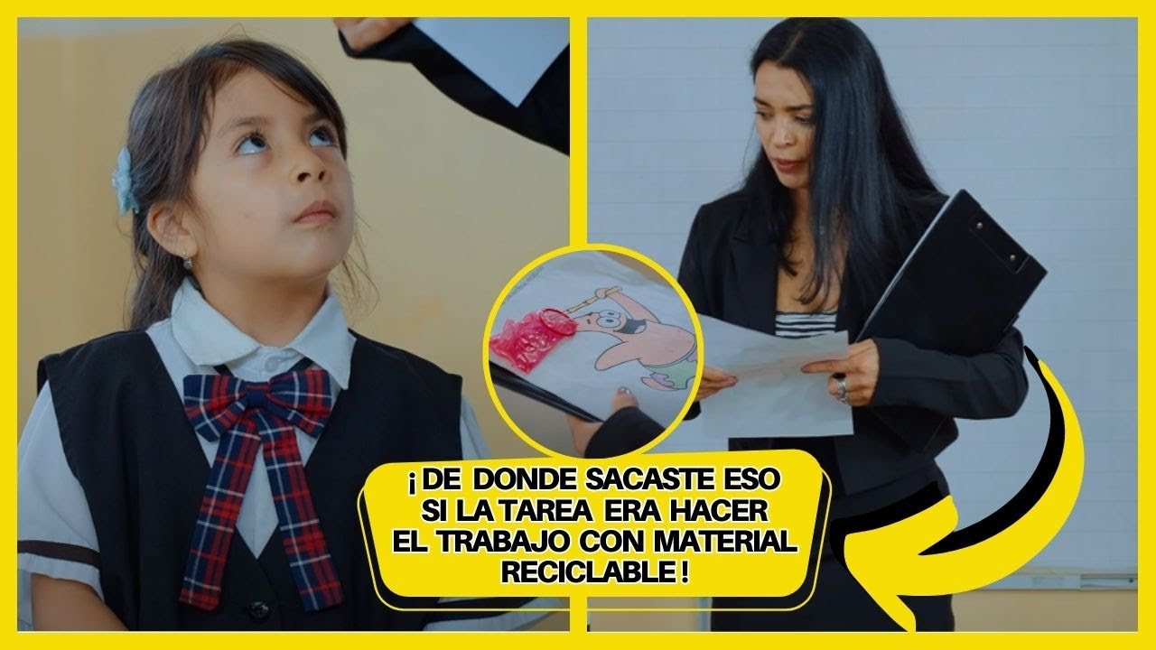 Niña inocente presentó este trabajó a su maestra mamá, y delato la infidelidad de su padre.
