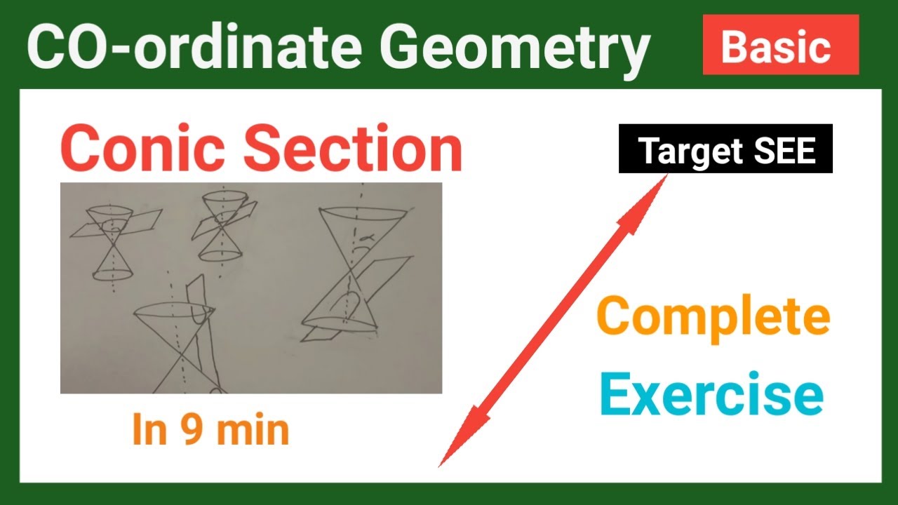 Conic Sections (Parabola, Ellipse, Hyperbola, Circle) || coordinate geometry class 10 || Target SEE