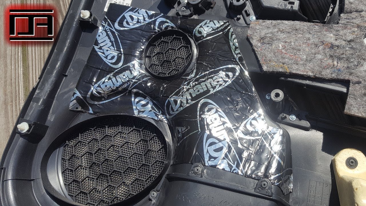 Door Speaker Bass Vibration / Rattle Fix DIY with Dynamat Xtreme and Polyfil (Scion tC2 / tC2.5)